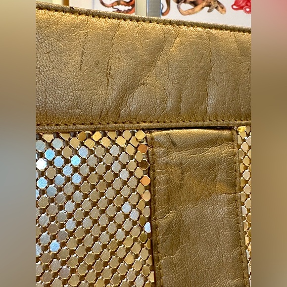 VTG - “Another Y&S Original” - Gold Mesh & Leather - Evening Bag - VGUC - Picture 13 of 17